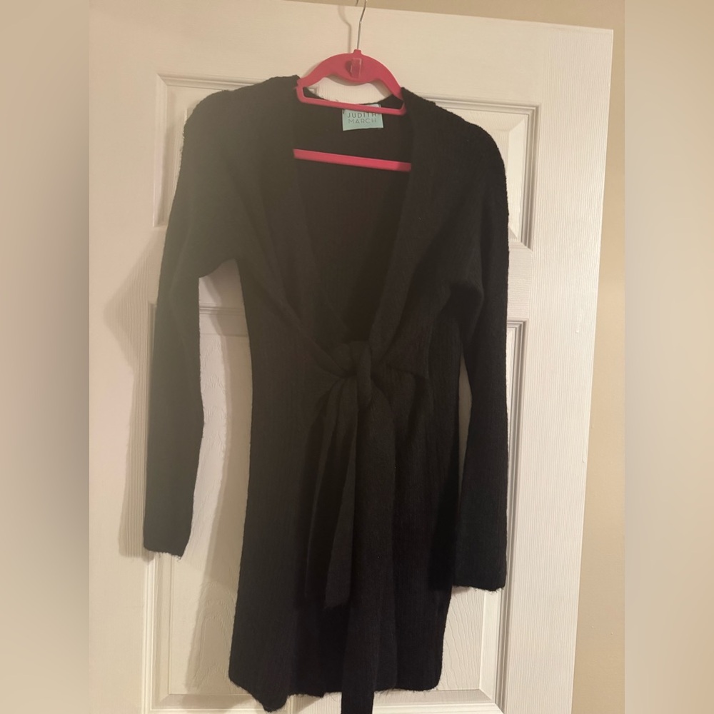 Judith March Black Sweater Dress